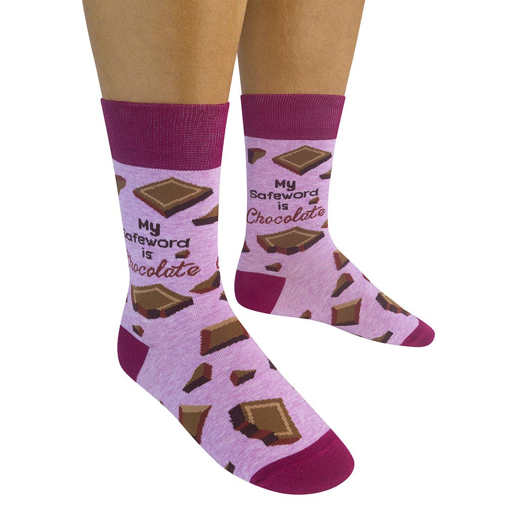 My Safeword Is Chocolate Socks - Closeout | Funatic - HER Home Design Boutique